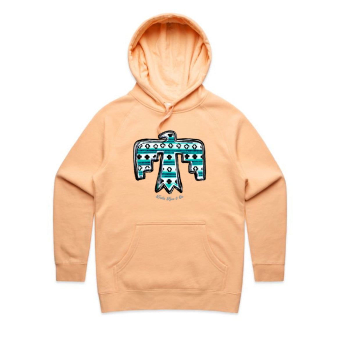 Turquoise Thunderbird Hoodie