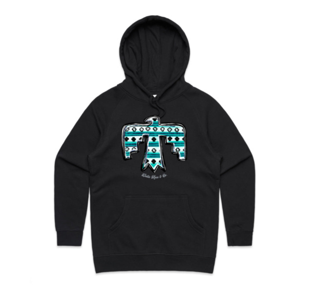 Turquoise Thunderbird Hoodie