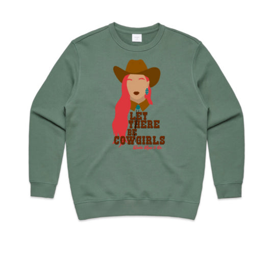 Let There Be Cowgirls Crew (Red Hair, ladies sizes)