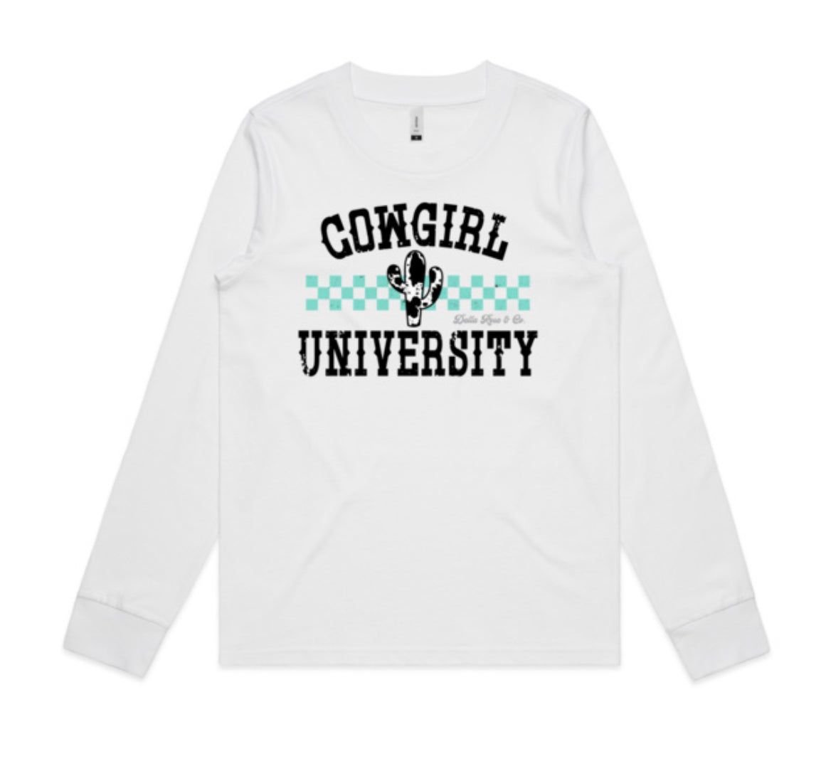 Cowgirl University L/Sleeve Tee