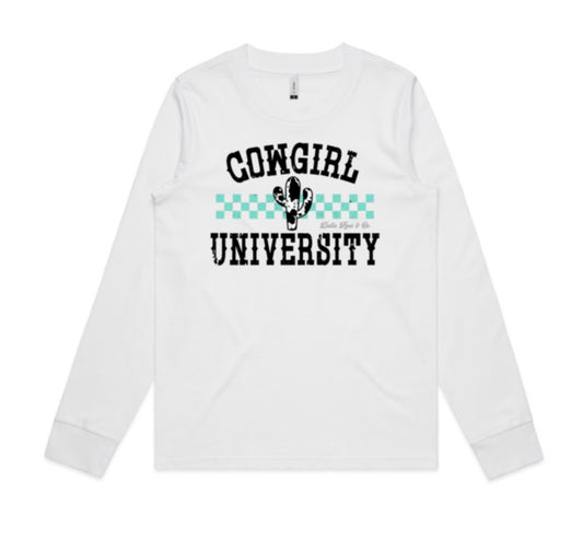 Cowgirl University L/Sleeve Tee