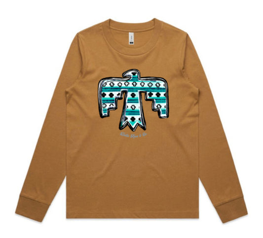 Turquoise Thunderbird L/Sleeve Tee