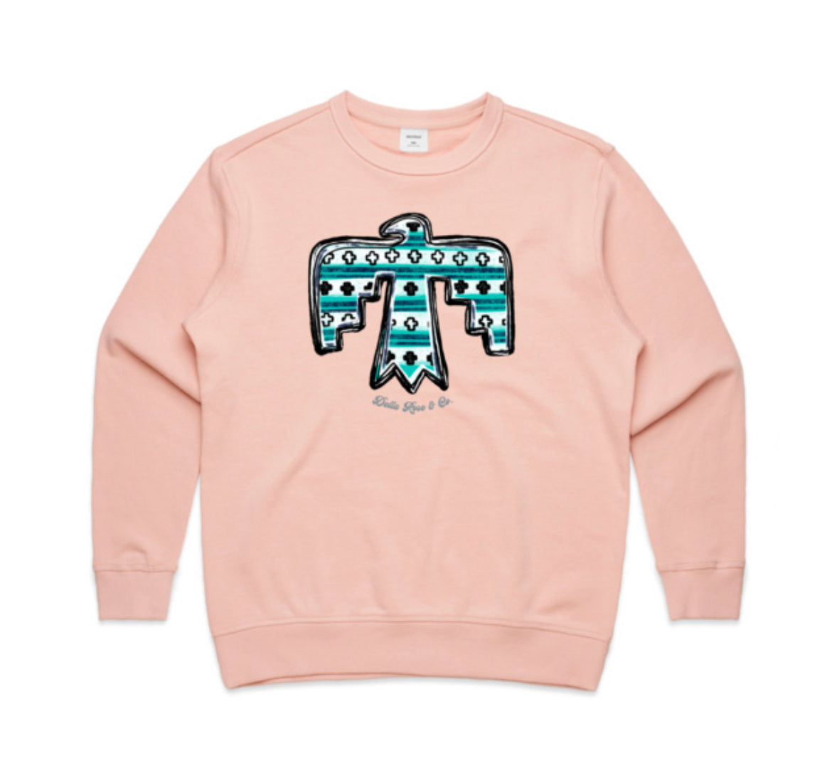 Turquoise Thunderbird Sweater