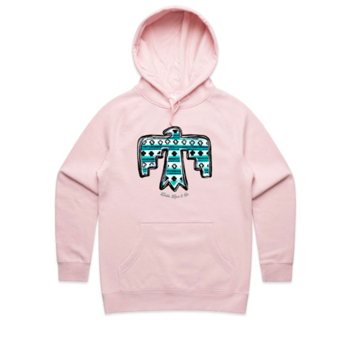 Turquoise Thunderbird Hoodie