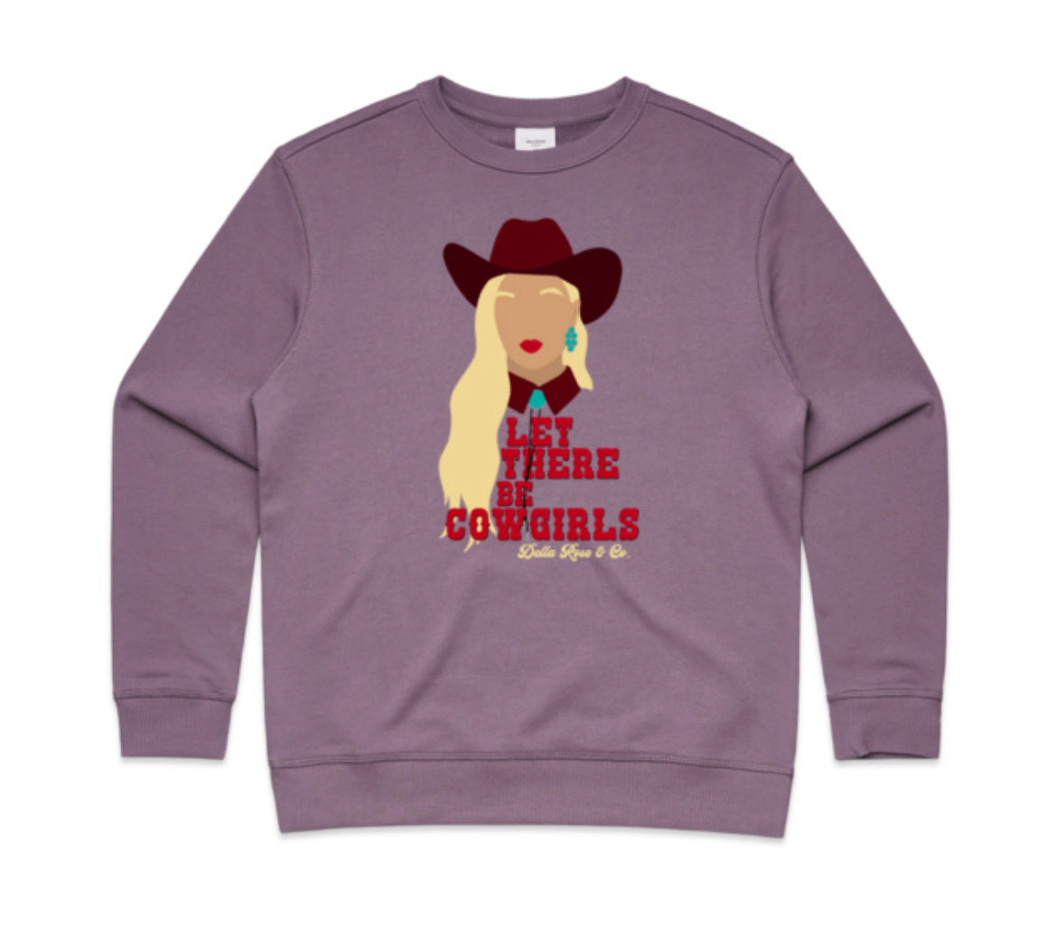 Let There Be Cowgirls Crew (blonde, ladies sizes)