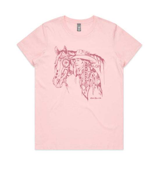 Horse & Cowgirl Ladies Tee