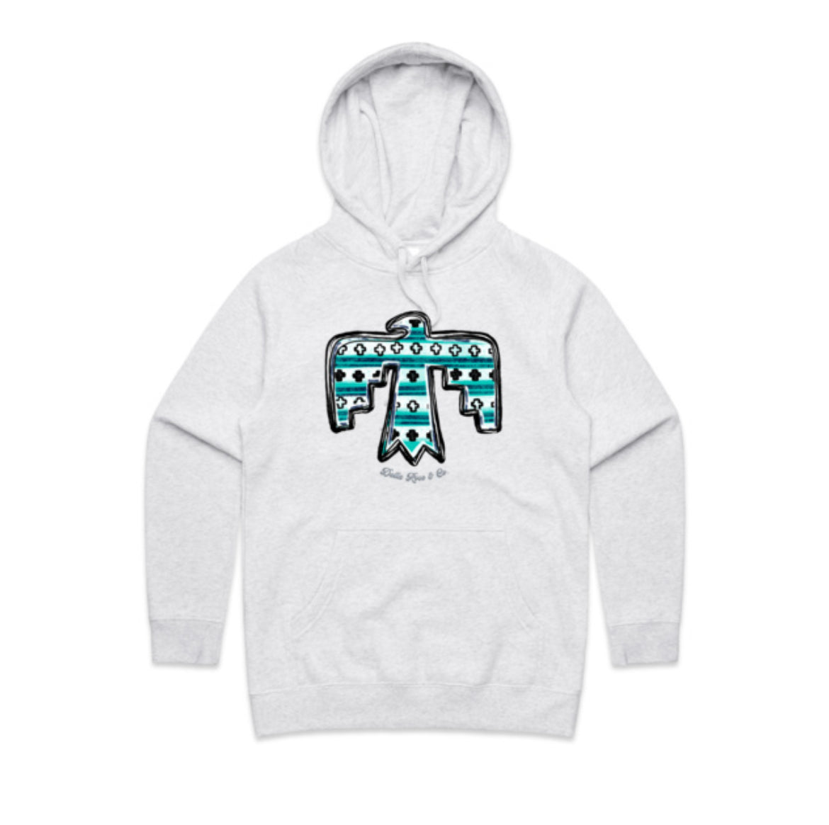 Turquoise Thunderbird Hoodie