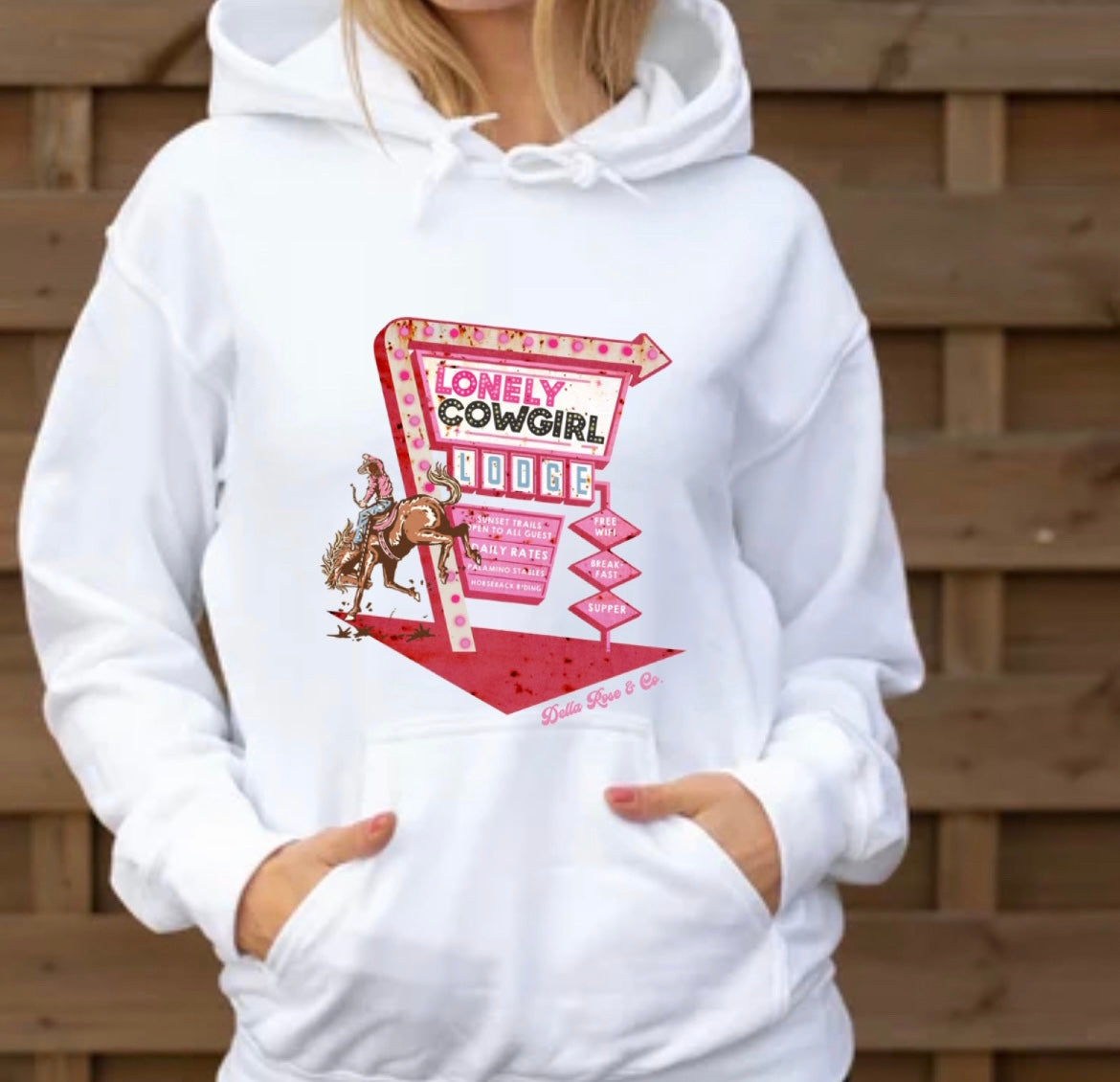 Lonely Cowgirl Lodge Hoodie (unisex sizes)