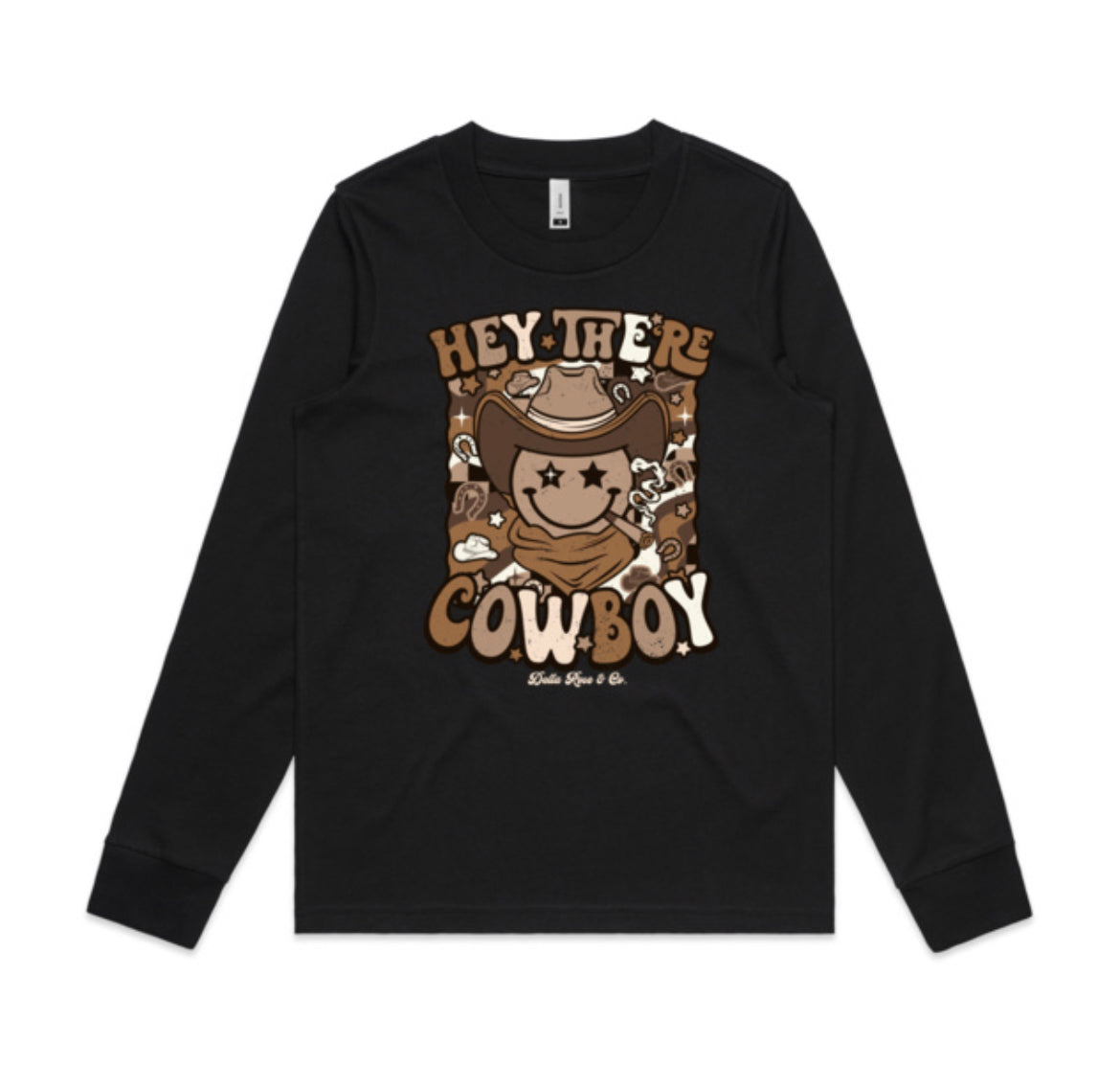Hey There Cowboy L/Sleeve Tee