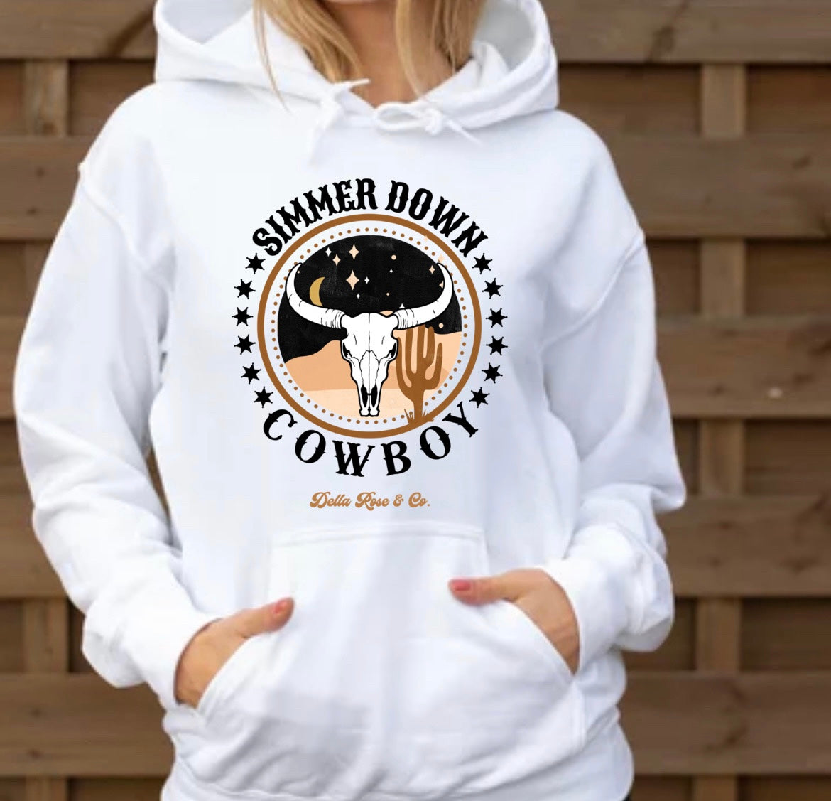 Simmer Down Cowboy Hoodie (unisex sizes)