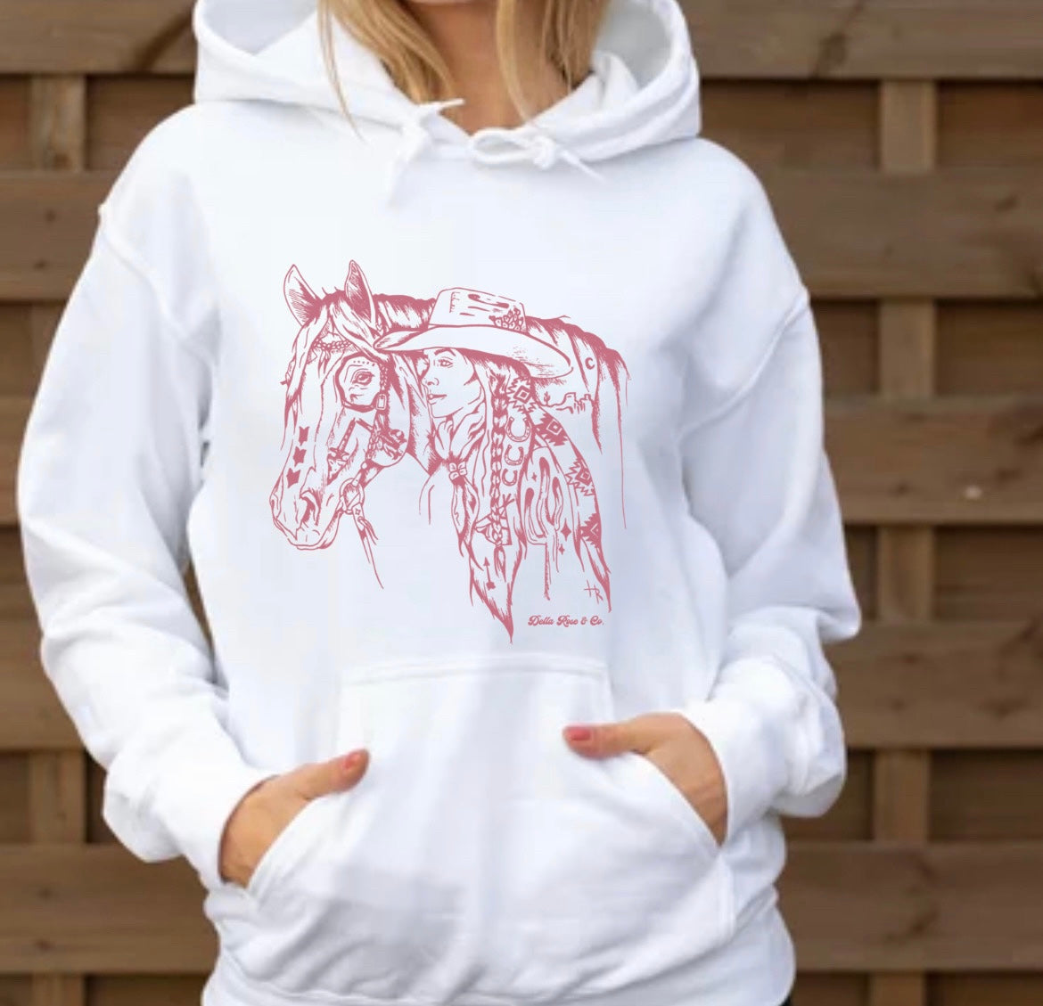 Cowgirl & Horse Hoodie (unisex sizes)