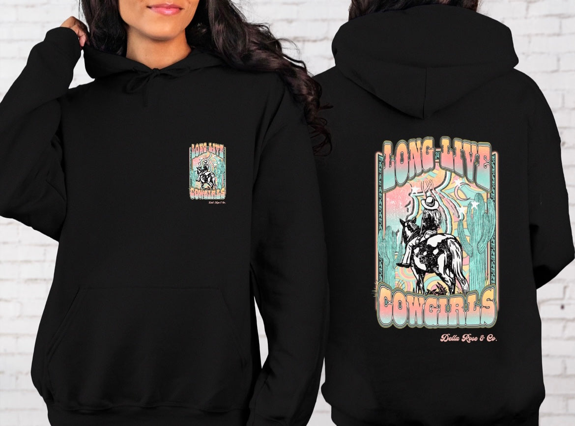 Long Live Cowgirls Pastel Hoodie (unisex sizes)