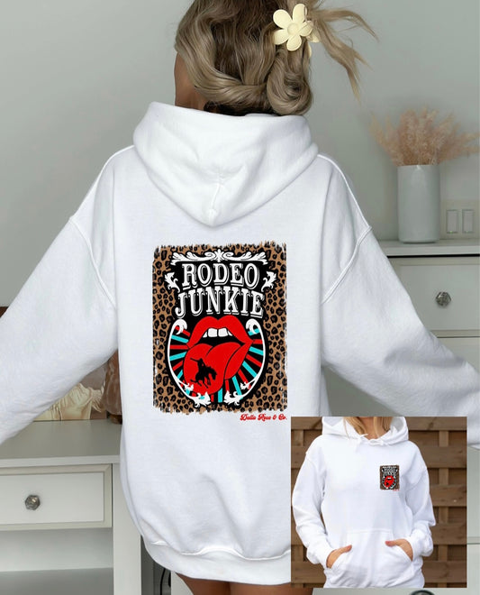 Rodeo Junkie Hoodie (unisex sizes)