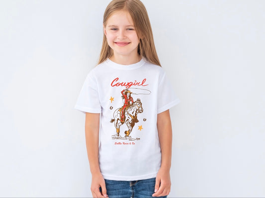 Rope It Cowgirl Youth Tee