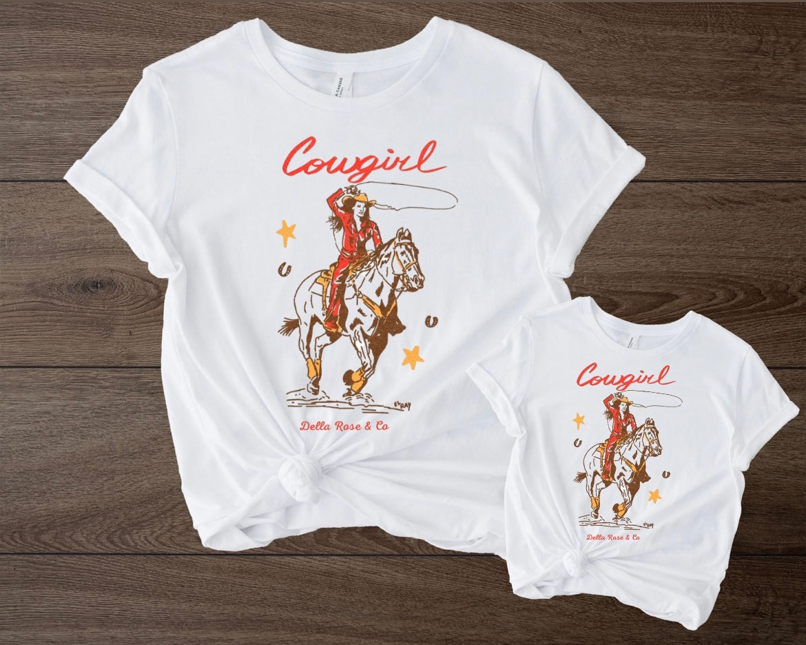 Rope It Cowgirl Youth Tee