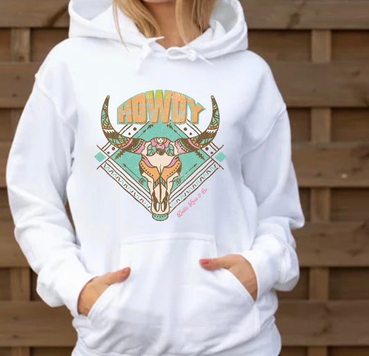 Howdy Skull Hoodie (unisex tee)