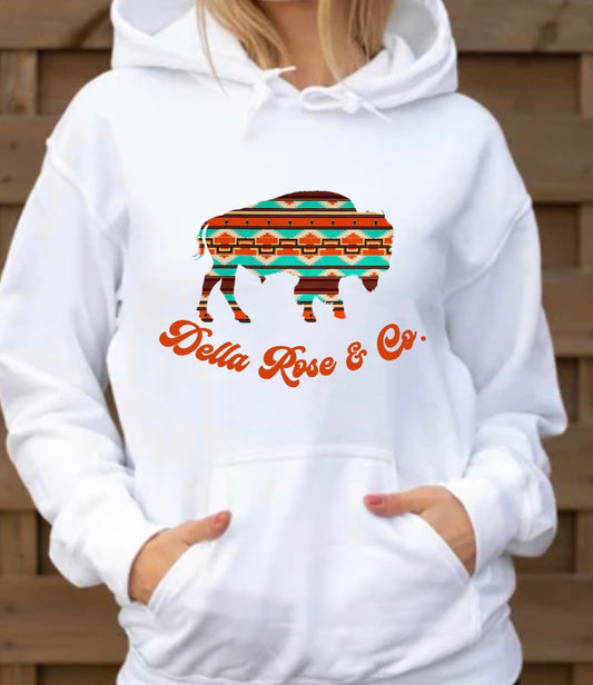 Aztec Buffalo Hoodie (unisex sizes)