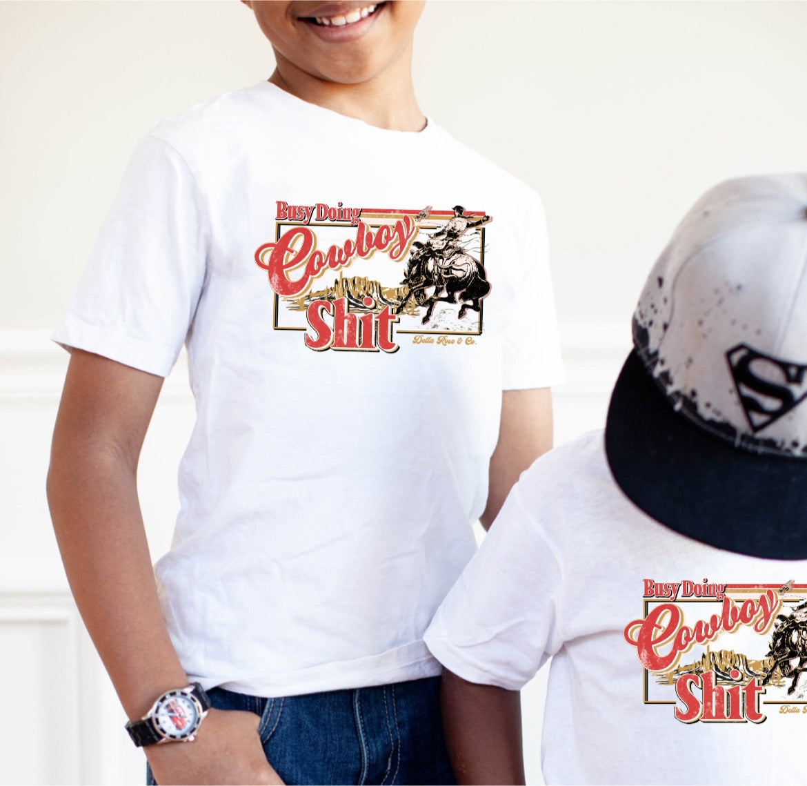 Busy Doin’ Cowboy Shit Youth Tee