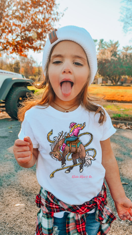 Bronc Cowgirl Youth Tee