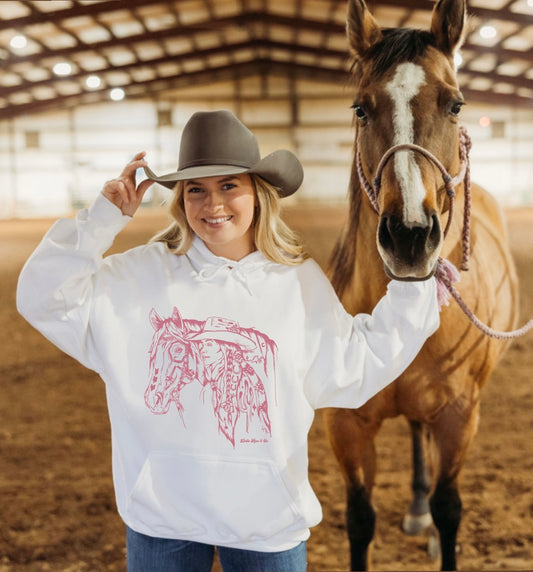 Cowgirl & Horse Hoodie (unisex sizes)