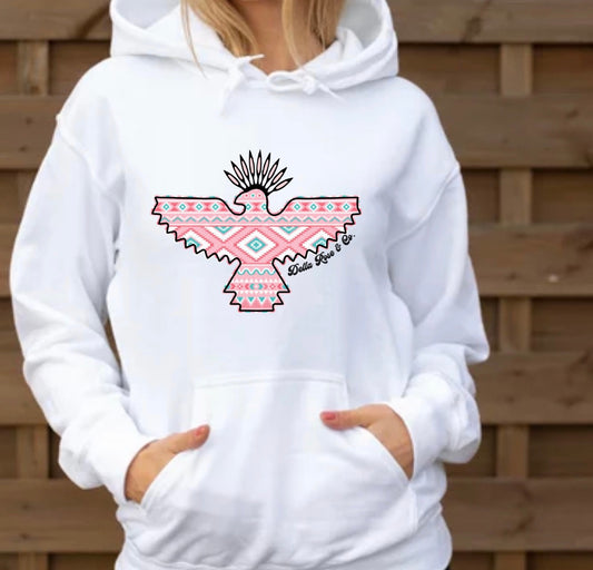 Aztec Bird Hoodie (unisex sizes)