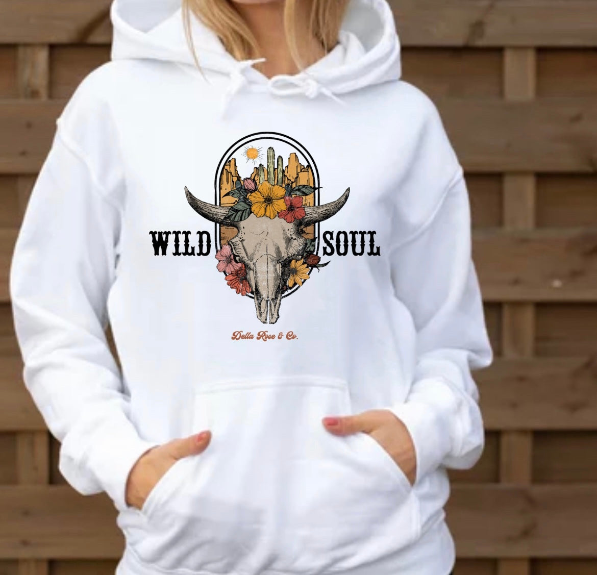 Wild Soul Floral Hoodie (unisex sizes)